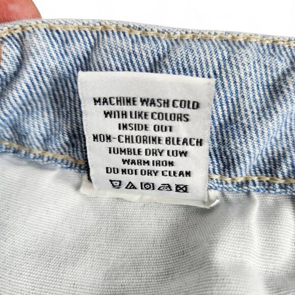 Rails Denim Mini Skirt Women's 31 Blue Laurel Marina Distressed High-Rise - Picture 5 of 11